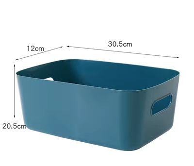 Plastic Baskets for Bathroom, Kitchen and Office Storage - Sleek Modern Design Box for Home Storage and Organisation_img_15