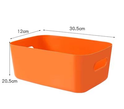 Plastic Baskets for Bathroom, Kitchen and Office Storage - Sleek Modern Design Box for Home Storage and Organisation_img_16