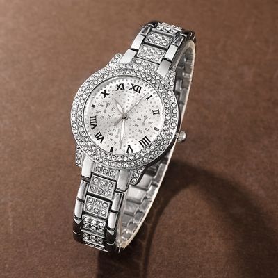 Elegant 6-Piece Ladies Quartz Watch Set with Bracelet_img_1