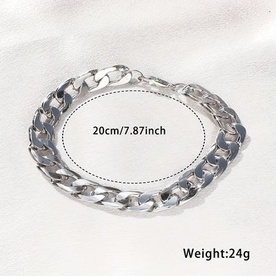 2 Pcs Silvery Quartz Watch And Alloy Bracelet_img_5