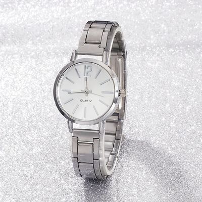 6pcs/set Women's Watch Minimalist Fashion Quartz Watch Analog Stainless Steel Wrist Watch_img_2