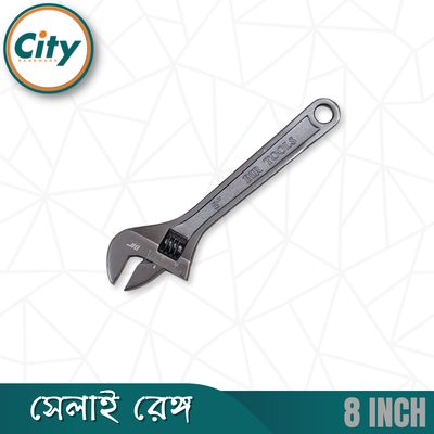 ৮ ইঞ্চি সেলাই ​​রেঞ্চ প্রিমিয়াম কুয়ালিটির গ্রে ফিনিশ করা অ্যাডজাস্টেবল শিফটার মুভেবল স্প্যানার রেঞ্চ_img_1