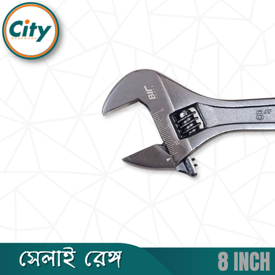 ৮ ইঞ্চি সেলাই ​​রেঞ্চ প্রিমিয়াম কুয়ালিটির গ্রে ফিনিশ করা অ্যাডজাস্টেবল শিফটার মুভেবল স্প্যানার রেঞ্চ_img_3