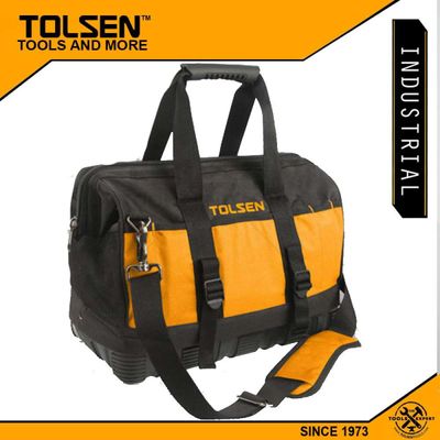 Tolsen 16" Tool Bag Industrial Rigid Frame with Adjustable Shoulder Strap Model: 80103 add me_img_0