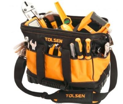 Tolsen 16" Tool Bag Industrial Rigid Frame with Adjustable Shoulder Strap Model: 80103 add me_img_5