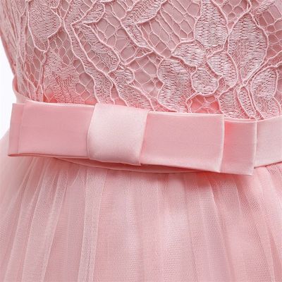 Baby Girls Princess Lace Bow Party Dress with Headband (0 to 4 years)_img_15