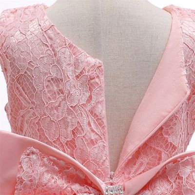 Baby Girls Princess Lace Bow Party Dress with Headband (0 to 4 years)_img_16