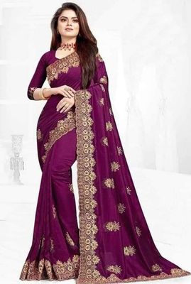 ইন্ডিয়ান জর্জেট শাড়ি ব্লাউজ পিস সহ_img_7