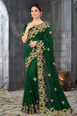 ইন্ডিয়ান জর্জেট শাড়ি ব্লাউজ পিস সহ_img_13