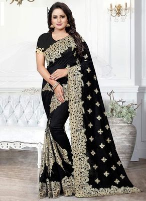ইন্ডিয়ান জর্জেট শাড়ি ব্লাউজ পিস সহ_img_16