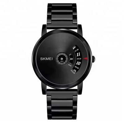 SKMEI 1260 Unique Gents Chain Watch- Black Dial- Black Bezel- Black Chain- TF Code SK495CM_img_0