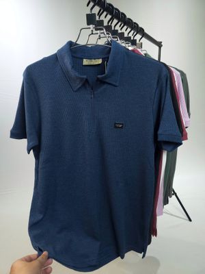 Premium Zipper Polo Men T-shirt