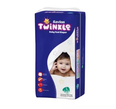 Savlon Twinkle Baby Pant Diaper L 8-15 kg 34 pcs_img_0