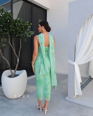 Tulle Midi Dress with Scarf_img_3