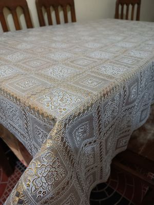 PVC Bronzing Gold Tablecloth -84X4.5 inche-lira.2_img_3