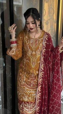 Semi –Embroidery & Sequence Work Party dress_img_5