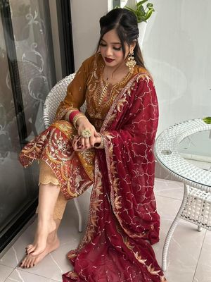 Semi –Embroidery & Sequence Work Party dress_img_10
