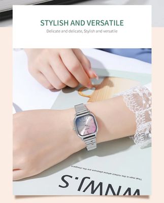 SKMEI 2190 Ladies Chain Watch - Colorful Dial- Silver Bezel- Silver Chain- TF Code SK865CF_img_4