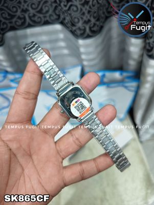 SKMEI 2190 Ladies Chain Watch - Colorful Dial- Silver Bezel- Silver Chain- TF Code SK865CF_img_9