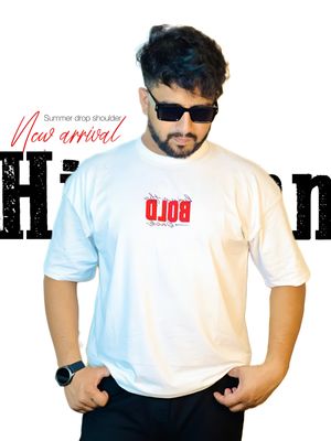 Premium Drop Shoulder White(Bold-1904)_img_3