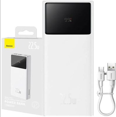 Baseus Fast Charging Power Bank 30000mAh 22.5W Star-Lord Digital Display – White Color_img_0