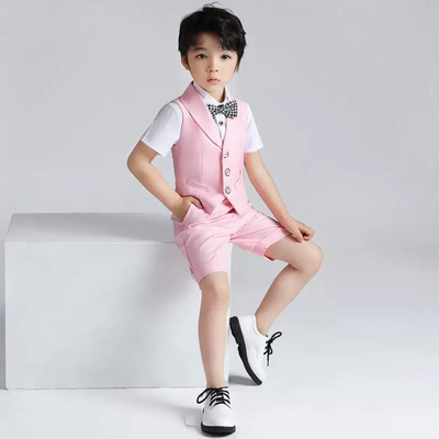 Kids Boys Summer Formal Party Dress 4pcs Set (1 to 5 Years)_img_4
