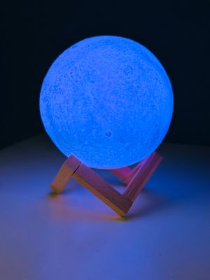 Rechargeable 3D Moon Lamp With Remote -18 CM_img_2