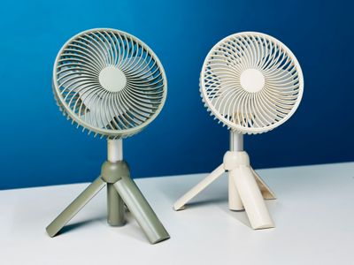AZEADA PD-F27 Rechargeable Fan with Tripod Stand- Green Color_img_2