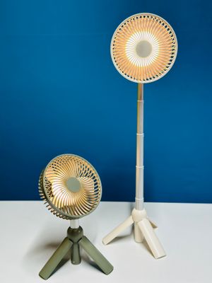 AZEADA PD-F27 Rechargeable Fan with Tripod Stand- Green Color_img_3