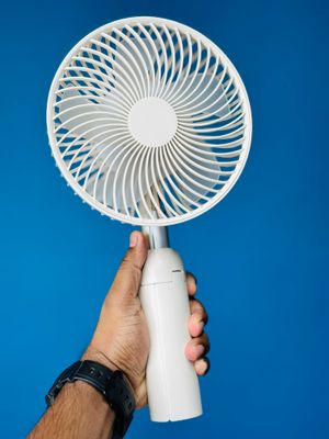 AZEADA PD-F27 Rechargeable Fan with Tripod Stand- Green Color_img_1