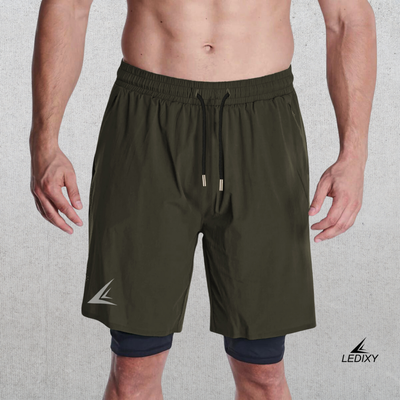 9" Inseam 2in1 Shorts for Men BSS03_img_1