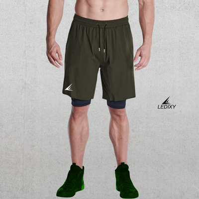 9" Inseam 2in1 Shorts for Men BSS03_img_0