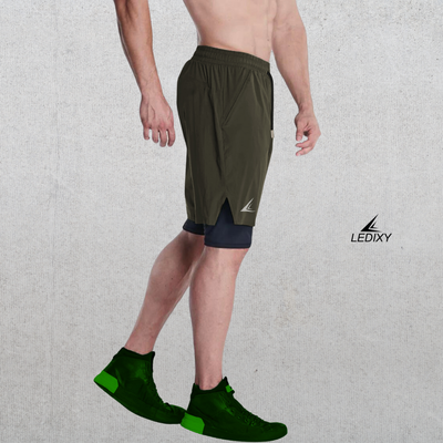 9" Inseam 2in1 Shorts for Men BSS03_img_2