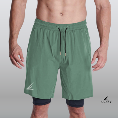 9" Inseam 2in1 Shorts for Men BSS06_img_1