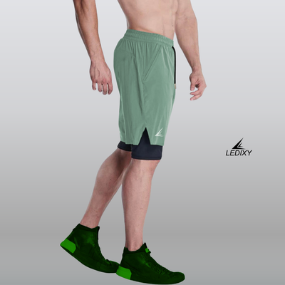 9" Inseam 2in1 Shorts for Men BSS06_img_2