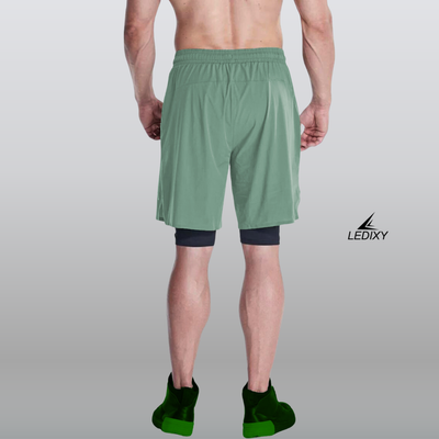 9" Inseam 2in1 Shorts for Men BSS06_img_4