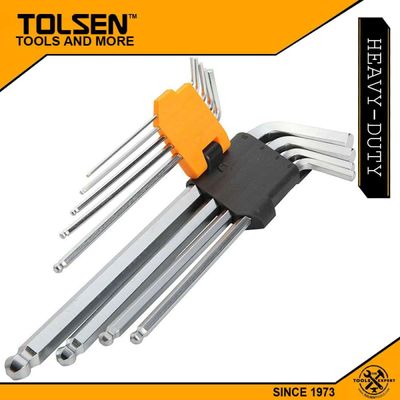 TOLSEN 9Pcs Ball Point Extra Long Arm Allen Hex Key Set Model: 20054_img_0
