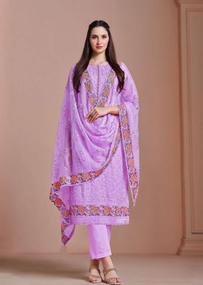Semi –Embroidery & Sequence Work Party dress_img_2