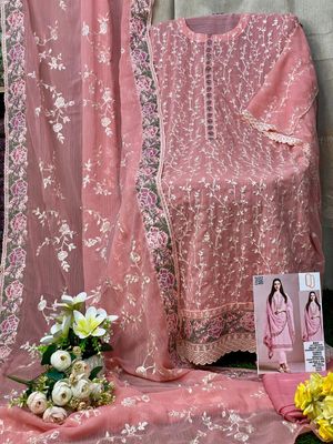 Semi –Embroidery & Sequence Work Party dress_img_5