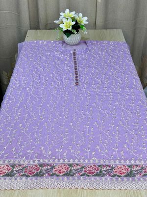 Semi –Embroidery & Sequence Work Party dress_img_19