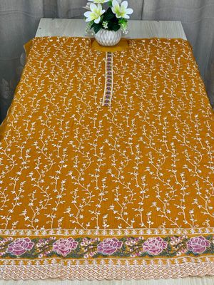 Semi –Embroidery & Sequence Work Party dress_img_21