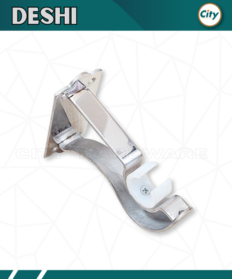 ১ জোড়া স্টেইনলেস স্টিলের পর্দার ক্লাম সিংগেল পর্দার পাইপ হোল্ডার ৪টি ফুটার হেভি সাইড ক্লাম্প ১ ইঞ্চি পাইপের জন্য_img_2