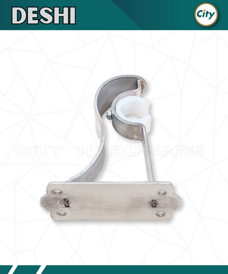 ১ জোড়া স্টেইনলেস স্টিলের পর্দার ক্লাম সিংগেল পর্দার পাইপ হোল্ডার ৪টি ফুটার হেভি সাইড ক্লাম্প ১ ইঞ্চি পাইপের জন্য_img_3