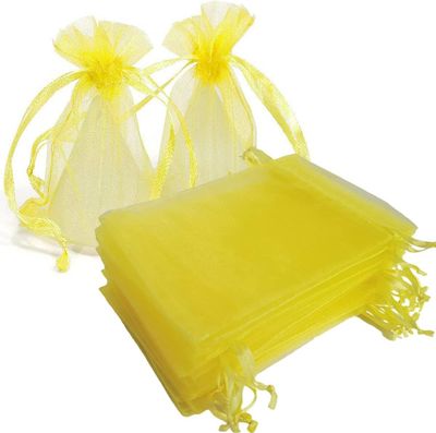 9x12 cm Solid color organza Plain gift bag - 3.5x4.72 inc drawstring Chocolate, Dry Food & Jewelry Packaging Bag_img_5