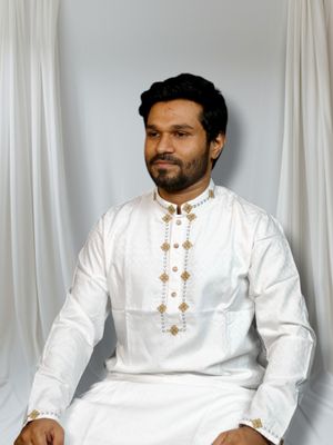 luxury white color panjabi code:511