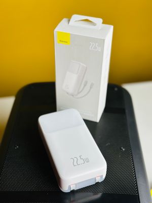 Baseus Comet Series 22.5W 20000mAh Dual Cable Digital Display Power Bank – Purple Color_img_2