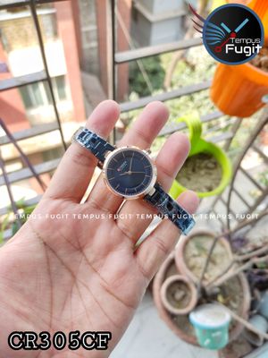 Curren 9054 Ladies Chain Watch- Blue Dial- Rose Golden Bezel- Blue Chain- TF Code CR305CF_img_6