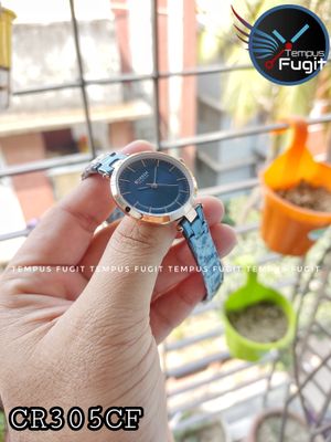 Curren 9054 Ladies Chain Watch- Blue Dial- Rose Golden Bezel- Blue Chain- TF Code CR305CF_img_8