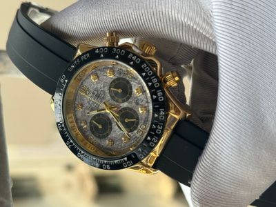 ROLEX DAYTONA FIBER BELT METEORITE SILVER SIMPLE DIAL_img_0
