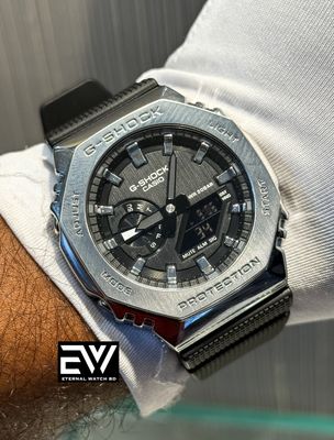 G SHOCK BLACK BELT SILVER CASE BLACK DIAL_img_2
